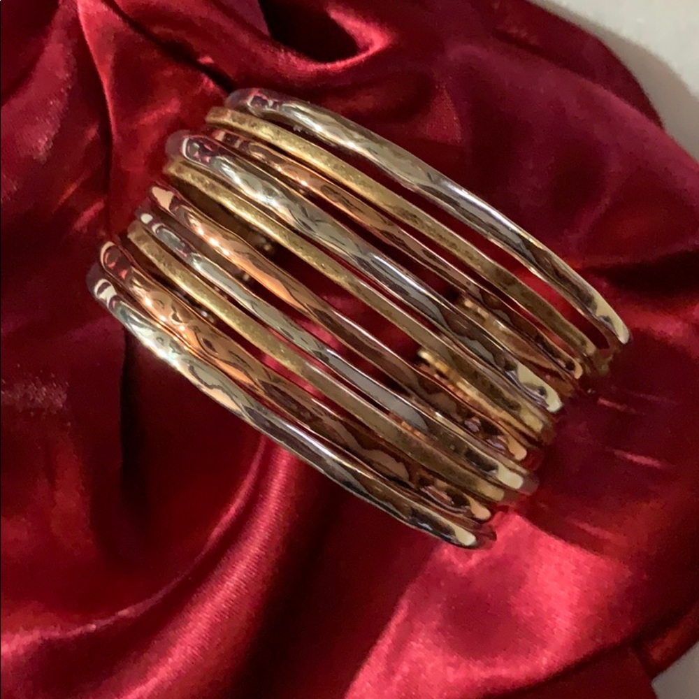 Multi-color cuff bracelet